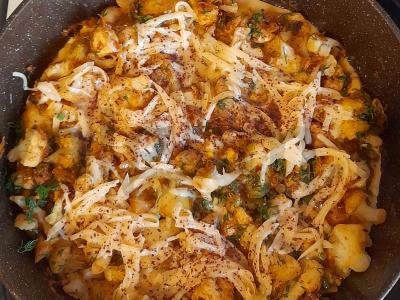 Žiedinės kopūstų ir vištienos filė apkepas Žingsnis 5