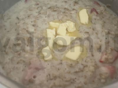 Avižinė košė su braškėmis Žingsnis 6