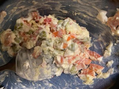 Salotas „Žuvies laimė“ Žingsnis 4