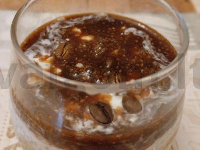 Kavos pudingas su vyšnių sultimis ir chia sėklomis Žingsnis 3