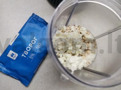 Pieno kokteilis su avižomis ir varške Žingsnis 3