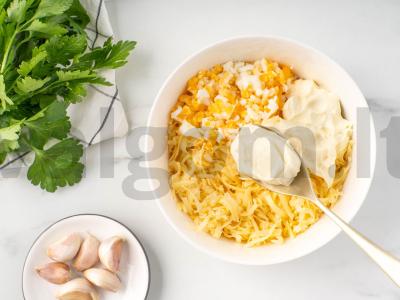 Sūrio rutuliukai su česnaku Žingsnis 3