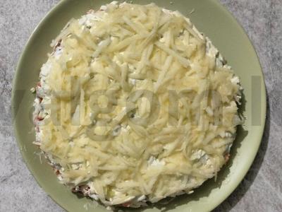 Švelni silkių salotos su obuoliais ir sūriu Žingsnis 5