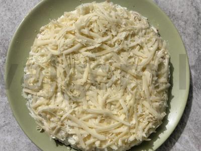 Švelni silkių salotos su obuoliais ir sūriu Žingsnis 6