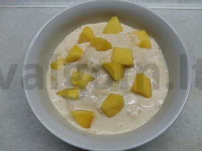 Mango ir ledų desertas Žingsnis 5