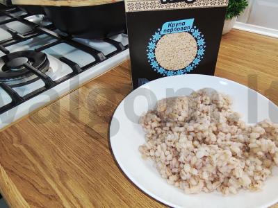 Perlo košė su grybais kaip garnyras Žingsnis 5