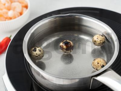 Sriuba su grikių makaronais ir krevetėmis Žingsnis 1