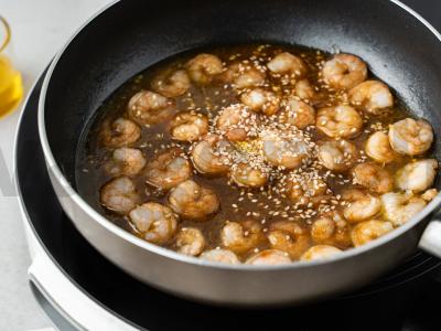 Sriuba su grikių makaronais ir krevetėmis Žingsnis 3