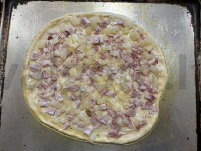 Sultinga pica „Sūrio skonis“ Žingsnis 6