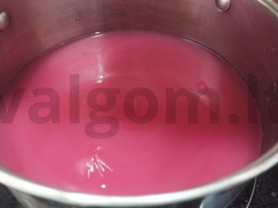 Raudonųjų serbentų ir aviečių kisielius Žingsnis 4