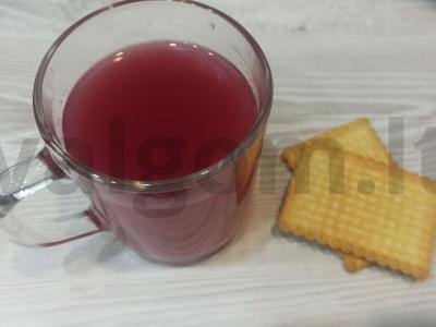 Raudonųjų serbentų ir aviečių kisielius pagrindine nuotrauka