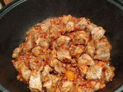 Bulvės su mėsa sultinyje pietums Žingsnis 2