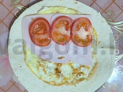 Sotūs pusryčiai iš tortilijos Žingsnis 4