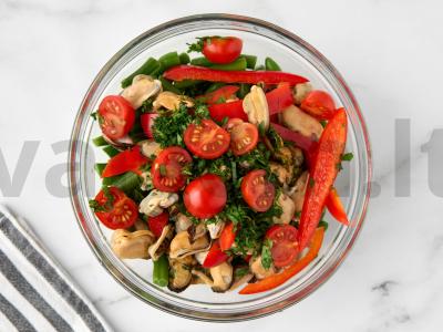 Žaliosios pupelės su midijomis Žingsnis 4