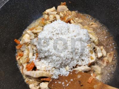 Ryžių košė su vištienos krūtinėle Žingsnis 6