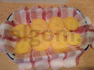 Bulvių-grybų apkepas su bekonu Žingsnis 6