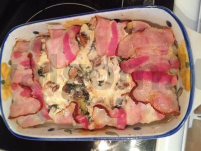 Bulvių-grybų apkepas su bekonu pagrindine nuotrauka