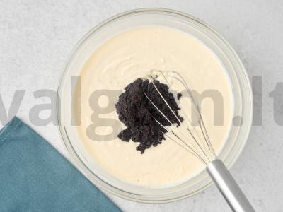 Varškės apkepas su aguonomis Žingsnis 4