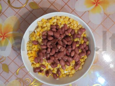 Sotūs krabų salotos su pupelėmis Žingsnis 5