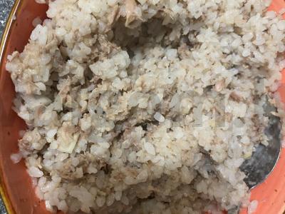 Onigiri su tunu ir svogūnais Žingsnis 4