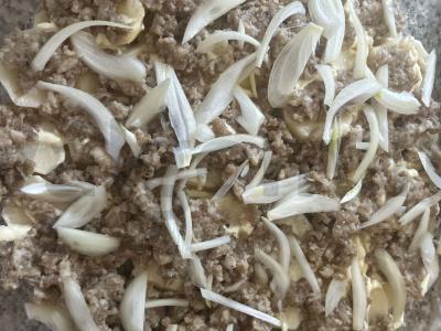 Bulvių ir faršo apkepas vakarienei Žingsnis 2