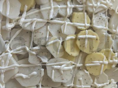 Bulvių ir faršo apkepas vakarienei Žingsnis 3