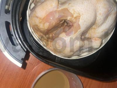 Grilio vištiena oro grilyje Žingsnis 3