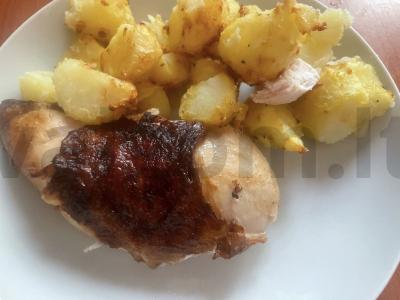 Grilio vištiena oro grilyje pagrindine nuotrauka