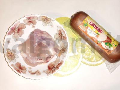 Kotletai su dešrainiu ir vištienos filė Žingsnis 1