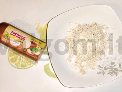 Kotletai su dešrainiu ir vištienos filė Žingsnis 2