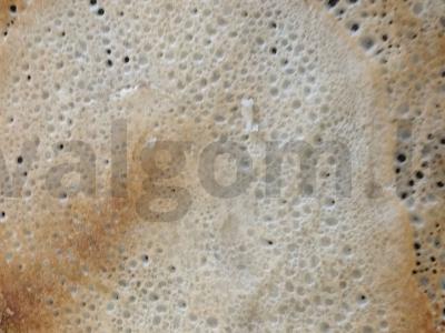 Vegetariški blynai su mineraliniu vandeniu ir kokosų vanilinu Žingsnis 5