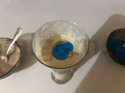 Vaikiškas pieno kokteilis su raugintu pienu „Ažūrinis“ Žingsnis 9