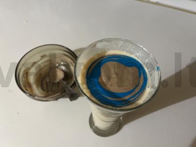 Vaikiškas pieno kokteilis su raugintu pienu „Ažūrinis“ Žingsnis 10