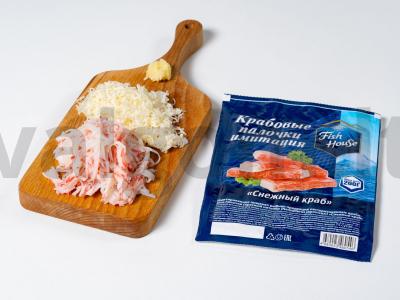 Krabų lazdelės kotletai Žingsnis 1