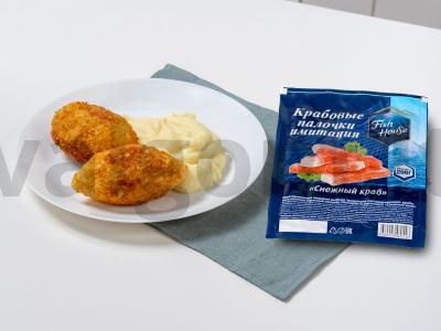 Krabų lazdelės kotletai pagrindine nuotrauka