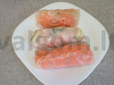 Spring rolls su karališkomis krevetėmis Žingsnis 11