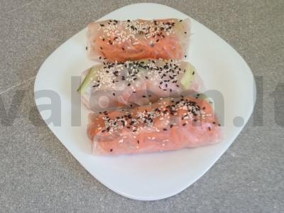 Spring rolls su karališkomis krevetėmis Žingsnis 12
