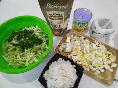 Salotas su kukurūzais ir ryžiais Žingsnis 2