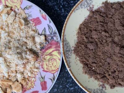 Mandarinų ir sausainių desertas su varškės kremu Žingsnis 2