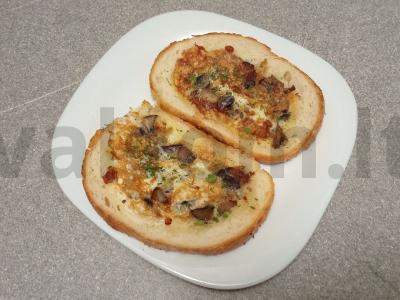 Skrebučiai su pievagrybiais ir sūriu Žingsnis 9