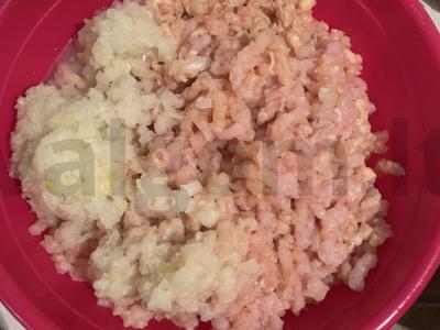 Namų vištienos faršas su baltu svogūnu Žingsnis 3