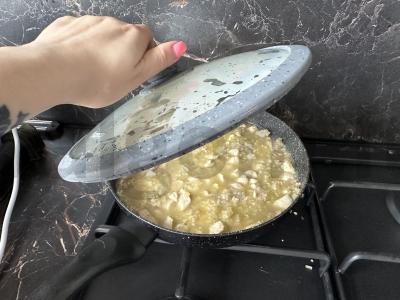 Keptas ryžiai su vištiena Žingsnis 6