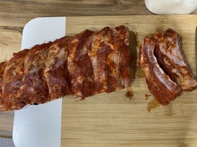 Kiaulienos šonkauliai orkaitėje su garstyčiomis Žingsnis 1