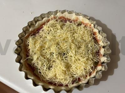 Kvapni pica su traškia parmezano plutele Žingsnis 11