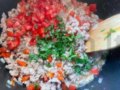 Daržovių krepšeliai su faršu Žingsnis 1