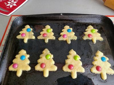 Sausainiai „Smėlio eglutės“ Žingsnis 5