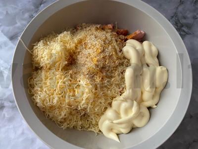 Sūrio vokelis su kumpiu Žingsnis 2