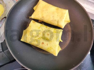 Lavašas su daržovių įdaru ir dešrelėmis Žingsnis 4