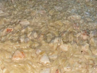 Orzo makaronai su vištiena grietinėlės padaže Žingsnis 9