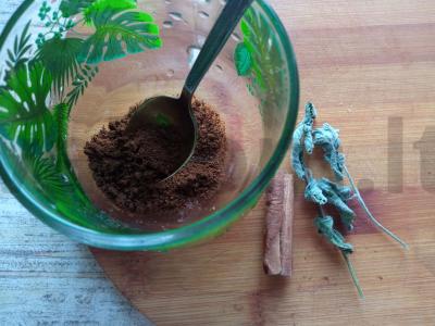 Kava su citrina, cinamonu ir mėta „Tikras rytas“ Žingsnis 1